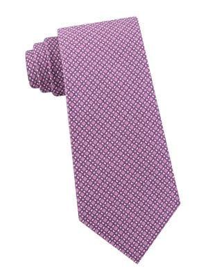 Michael Kors Micro Tile-print Silk Twill Tie