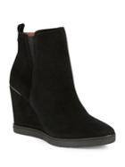 Donald J Pliner Cascade Suede Wedge Ankle Boots