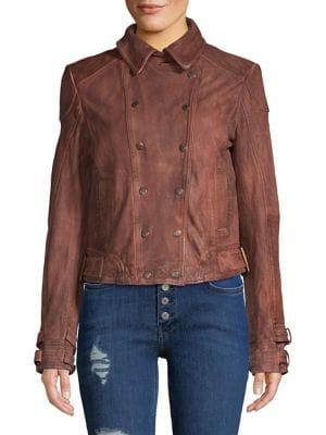 Free People Avis Leather Jacket