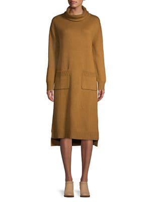 Caara Textured Turtleneck Sweater Dress