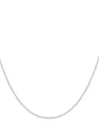 Lord & Taylor 30 Loose Rope Sterling Silver Chain Necklace