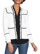 Nic+zoe Petite First Class Fringe Trim Jacket