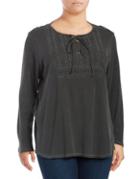 Lucky Brand Plus Persian Cotton Top