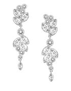 Diapason Swarovski Crystal Floral Drop Earrings