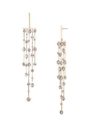 Givenchy Goldtone & Crystal Chandelier Drop Earrings