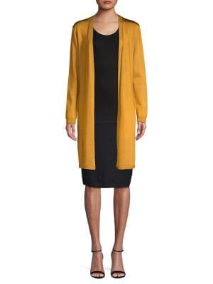 T Tahari Knit Open-front Cardigan