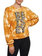 Betsey Johnson Tie-dyed Cotton-blend Sweatshirt
