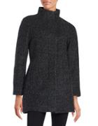 Anne Klein Wool-blend Zip Front Coat