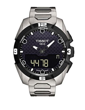 Tissot Mens T Touch Solar Chronograph Watch