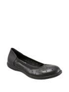 Softwalk Hampshire Leather Perforated Ballet Flats