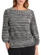 Karl Lagerfeld Paris Tweed Knit Sweater