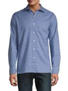 Hickey Freeman Checkered Button-down Shirt