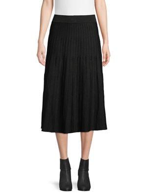 Nanette Lepore Metallic-embellished Pleated Skirt