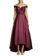 Xscape Petite High-low Off-the-shoulder Ball Gown