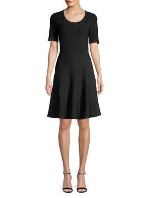 Diane Von Furstenberg Textured A-line Dress