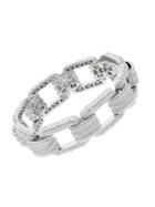 Ripka Eternity Sterling Siver & White Topaz Link Bracelet