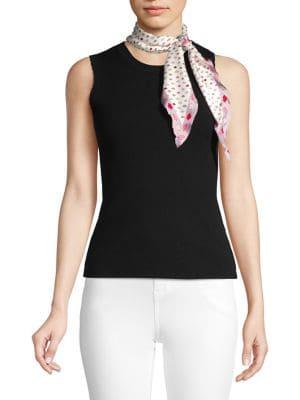 Kate Spade New York Lips Silk Diamond Scarf