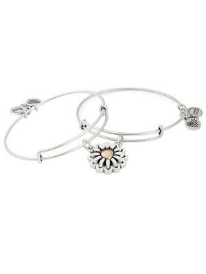 Alex And Ani Two-piece You Are My Heart Expandable Bangles