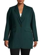 Calvin Klein Plus Plus Classic Notch Lapels Jacket