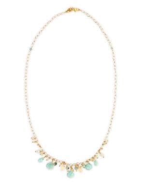 Chan Luu Multi-stone And Sterling Silver Single Strand Necklace