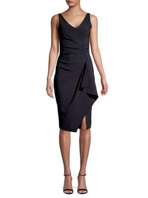 Chiara Boni La Petite Robe Drape Front Sheath Dress