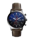 Fossil Townsman Chronograph Leather-strap Watch