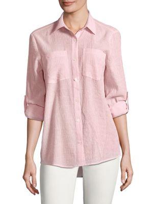 Michael Michael Kors Petite Pinstripe Button-down Shirt