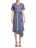 Ellen Tracy Plaid Wrap Dress