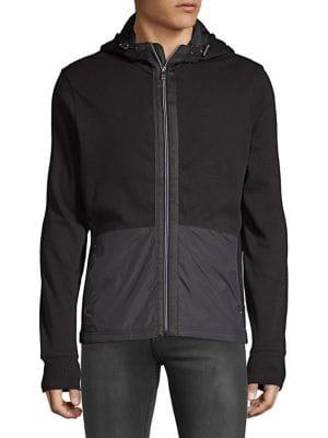 Michael Kors Woven Drawstring Cotton Jacket