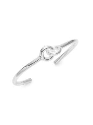 Giles & Brother Silvertone Archer Cuff Bracelet