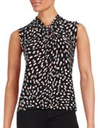 Tommy Hilfiger Dotted Twist Front Top