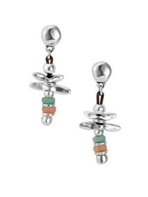 Uno De 50 Silvertone All The Time Earrings