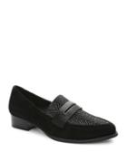 Tahari Lorna Suede Penny Loafers