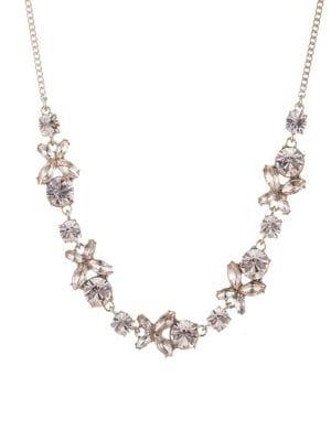 Givenchy Goldtone And Crystal Necklace