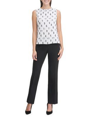 Tommy Hilfiger Sleeveless Clip Dot Top