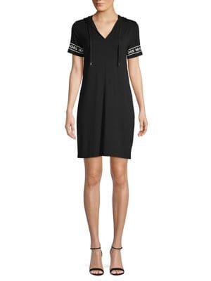 Michael Michael Kors Logo Hooded Dress