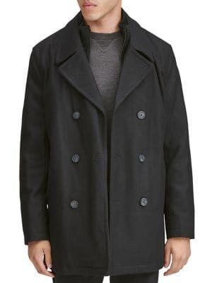 Marc New York Burnett Double-breasted Peacoat