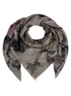 Fraas Pixel Floral Square Scarf