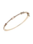 Givenchy Goldtone & Crystal Pave Bangle Bracelet