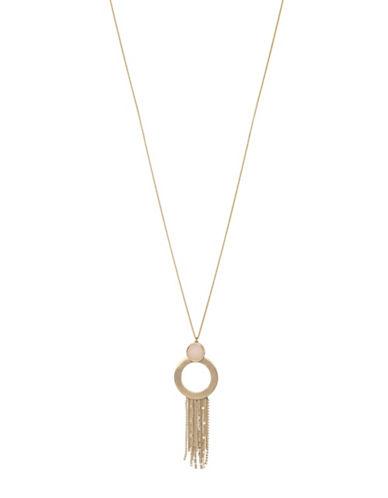 Danielle Nicole Blossom 14k Imitation Goldplated Circle Fringe Pendant Necklace