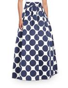 Eliza J Dotted Maxi Skirt