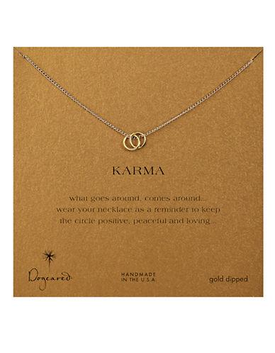 Dogeared Karma Linked Ring Necklace