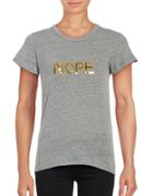 Bow And Drape Nope Sequin Tee