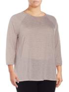 Calvin Klein Performance Plus Striped Pullover