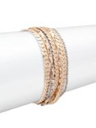Design Lab Two Tone Multi-chain Bracelet