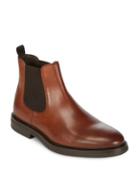 A. Testoni Beatles Leather Ankle Boots
