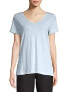 Lord & Taylor Short Sleeve V-neck Top