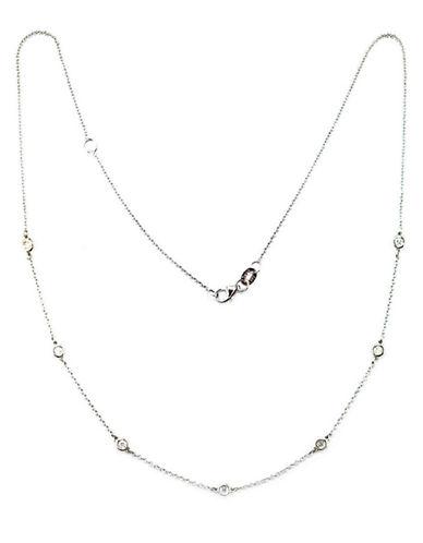 Effy 14k White Gold Diamond Station Necklace