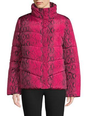 Betsey Johnson Zip Front Puffer Coat