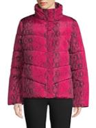 Betsey Johnson Zip Front Puffer Coat